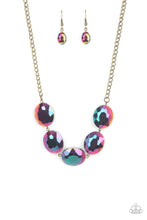 Load image into Gallery viewer, Cosmic Closeup - Brass Necklace Paparazzi Accessories
