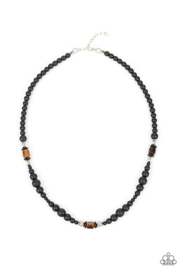 Stone Synchrony - Brown Tiger's Eye Necklace Paparazzi Accessories
