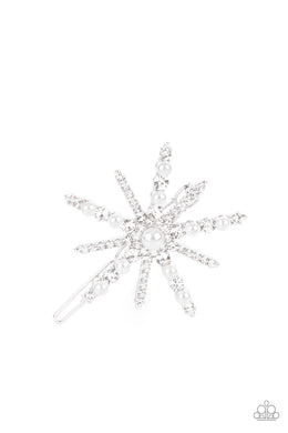 Leading Luminary - White Hair Accessory Paparazzi Accessories