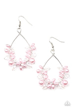 Load image into Gallery viewer, Marina Banquet - Pink Pearl Floral Earrings Paparazzi Accessories