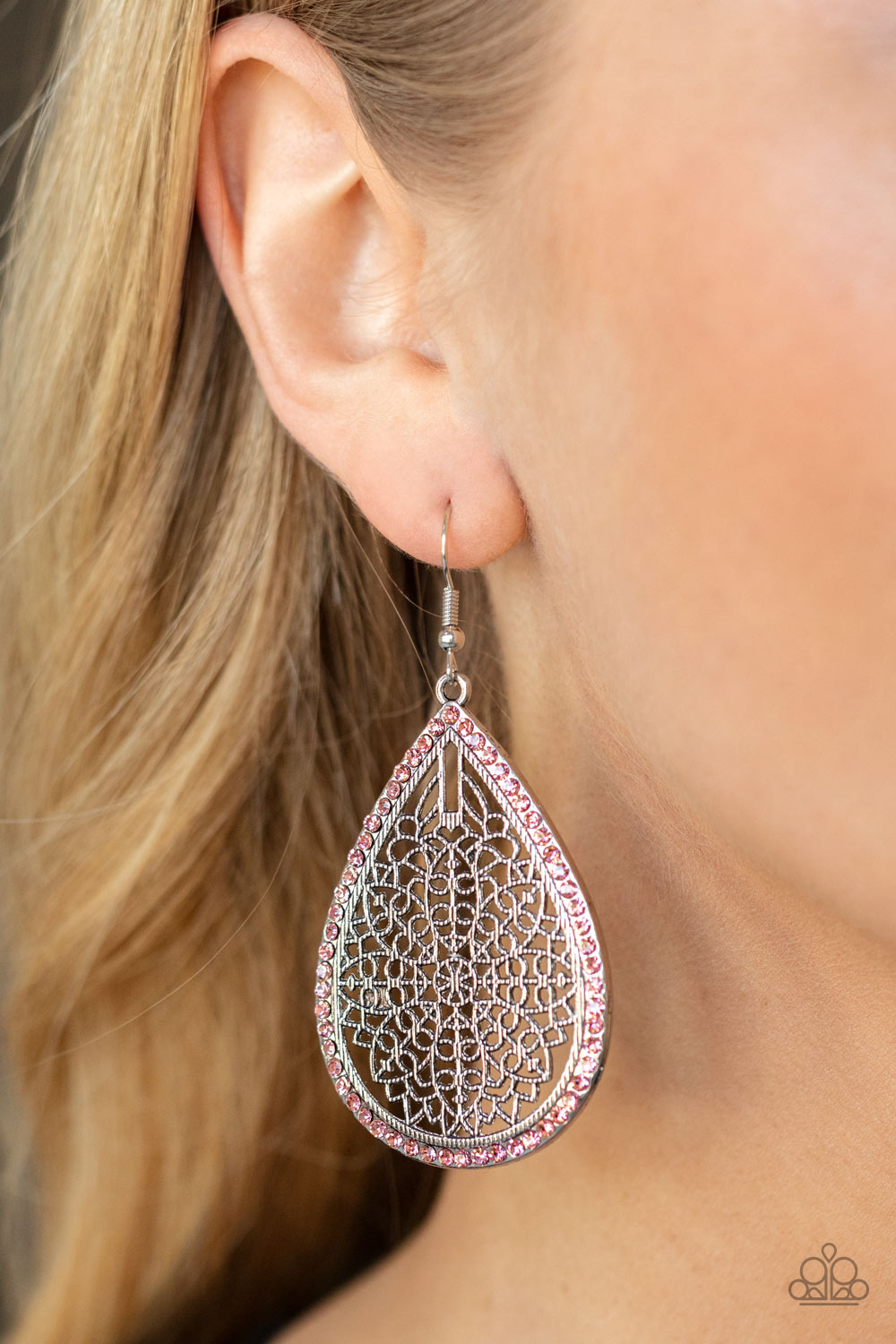 Fleur de Fantasy - Pink Earrings Paparazzi Accessories
