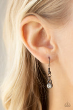 Load image into Gallery viewer, I Pledge Allegiance to the Sparkle - Black Gunmetal Rhinestone Star Necklace Paparazzi Accessories