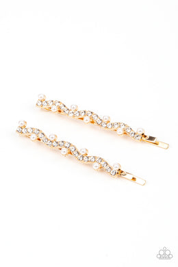 Ballroom Banquet - Gold Hair Accessory Paparazzi Accessories
