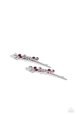 Bubbly Ballroom - Pink Rhinestone Hair Accessory Paparazzi Accessories