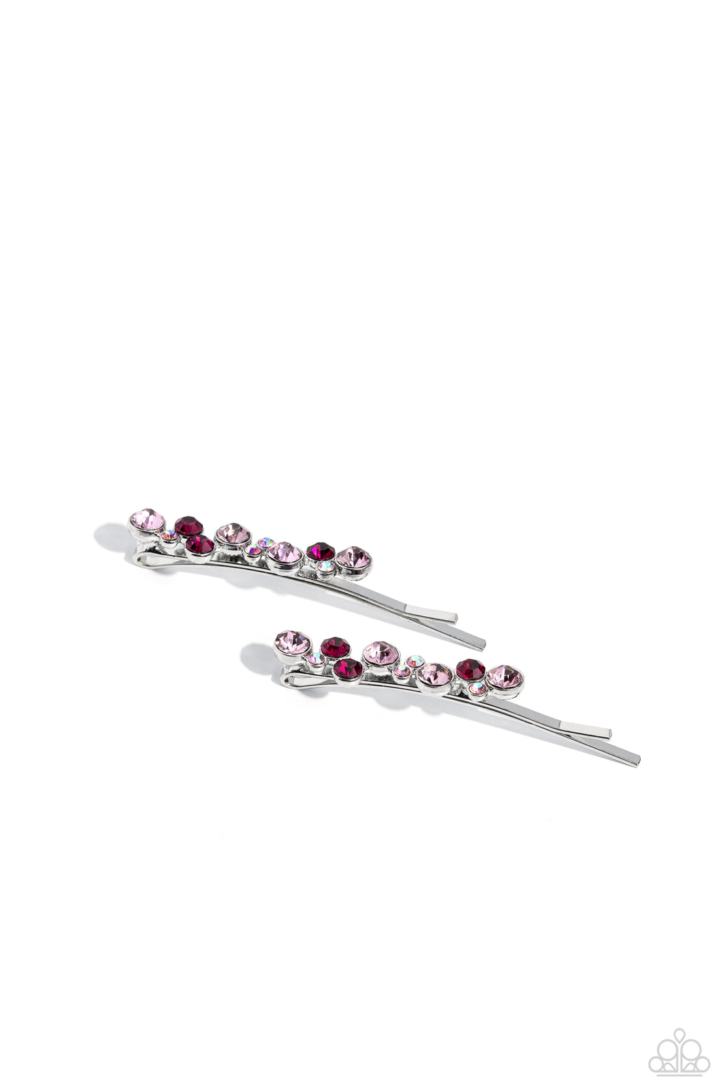 Bubbly Ballroom - Pink Rhinestone Hair Accessory Paparazzi Accessories