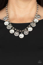Load image into Gallery viewer, Spot On Sparkle - White Rhinestone Necklace Paparazzi Accessories