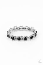 Load image into Gallery viewer, Prismatic Palace - Black Rhinestone Stretchy Bracelet Paparazzi Accessories