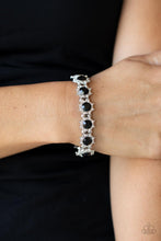 Load image into Gallery viewer, Prismatic Palace - Black Rhinestone Stretchy Bracelet Paparazzi Accessories