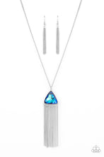 Load image into Gallery viewer, Proudly Prismatic - Blue Rhinestone Necklace Paparazzi Accessories
