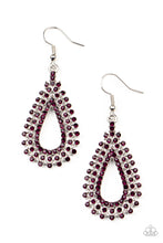 Load image into Gallery viewer, The Works - Purple Earrings Paparazzi Accessories