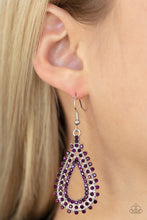 Load image into Gallery viewer, The Works - Purple Earrings Paparazzi Accessories