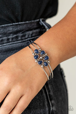 Taj Mahal Meadow - Blue Cuff Bracelet Paparazzi Accessories