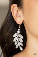 Load image into Gallery viewer, Ice Garden Gala - White Earrings Paparazzi Accessories