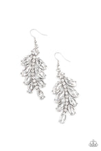 Load image into Gallery viewer, Ice Garden Gala - White Earrings Paparazzi Accessories