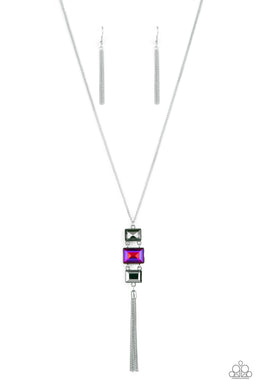 Uptown Totem - Pink Rhinestone Necklace Paparazzi Accessories