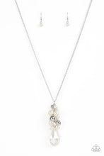 Load image into Gallery viewer, Drip Drop Dazzle - White Necklace Paparazzi Accessories