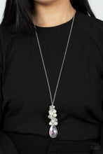 Load image into Gallery viewer, Drip Drop Dazzle - White Necklace Paparazzi Accessories