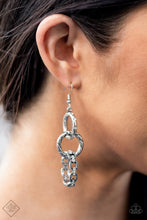 Load image into Gallery viewer, Shameless Shine - White Earrings Paparazzi Accessories