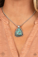 Load image into Gallery viewer, Artisan Adventure Blue Necklace Paparazzi Accessories