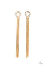 Load image into Gallery viewer, Dallas Debutante - Gold Post Earrings Paparazzi Accessories