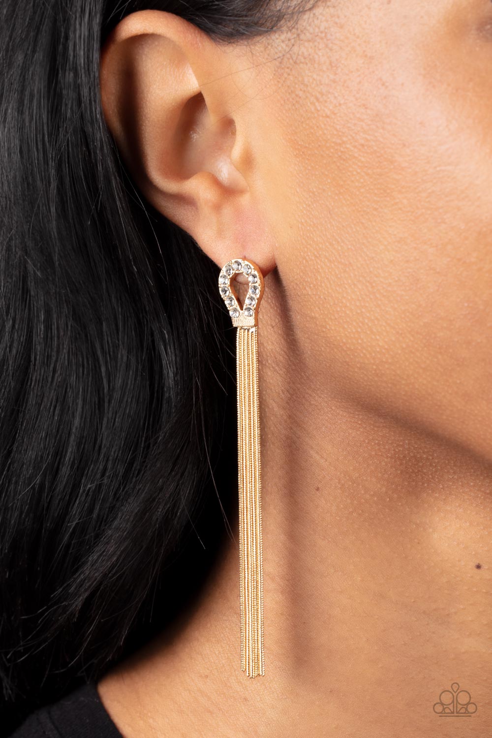 Dallas Debutante - Gold Post Earrings Paparazzi Accessories