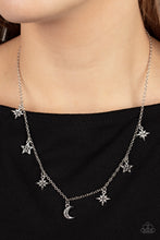 Load image into Gallery viewer, Cosmic Runway - Silver Necklace Paparazzi Accessories
