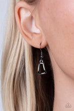 Load image into Gallery viewer, Full-Fledged Framed - Black Gunmetal Necklace Paparazzi Accessories