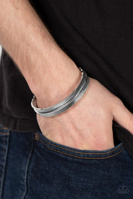 QUILL-Call - Silver Bracelet Paparazzi Accessories