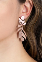 Load image into Gallery viewer, Palm Picnic - Copper Post Earrings Paparazzi Accessories
