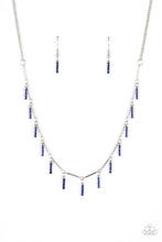 Load image into Gallery viewer, Metro Muse - Blue Rhinestone Necklace Paparazzi Acessories