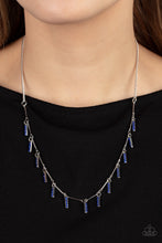 Load image into Gallery viewer, Metro Muse - Blue Rhinestone Necklace Paparazzi Acessories