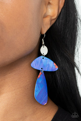 SWATCH Me Now - Blue Earrings Paparazzi Accessories