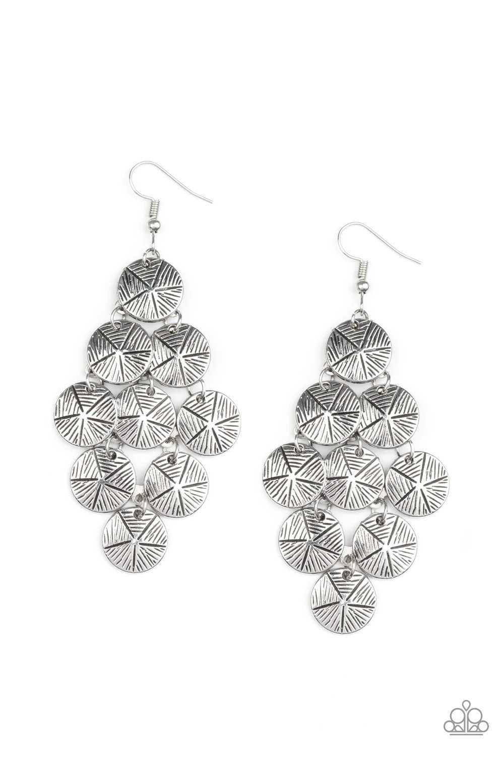 How CHIME Flies - Silver Earrings Paparazzi Accessories