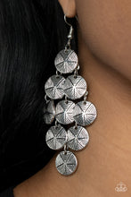 Load image into Gallery viewer, How CHIME Flies - Silver Earrings Paparazzi Accessories