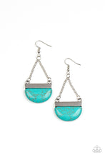 Load image into Gallery viewer, Mesa Mezzanine - Blue Stone Earrings Paparazzi Accessories