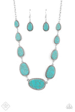 Load image into Gallery viewer, Elemental Eden Blue Necklace Paparazzi Accessories