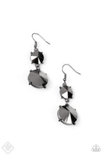 Load image into Gallery viewer, Sizzling Showcase Black Earrings Paparazzi Accessories