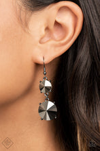 Load image into Gallery viewer, Sizzling Showcase Black Earrings Paparazzi Accessories