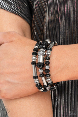 Dynamic Dazzle Black Bracelet Paparazzi Accessories