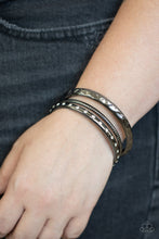Load image into Gallery viewer, Confidently Curvaceous - Black Bangle Bracelet Paparazzi Accessories