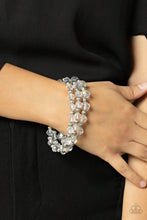 Load image into Gallery viewer, Eiffel Tower Tryst - White Bracelet Paparazzi Accessories