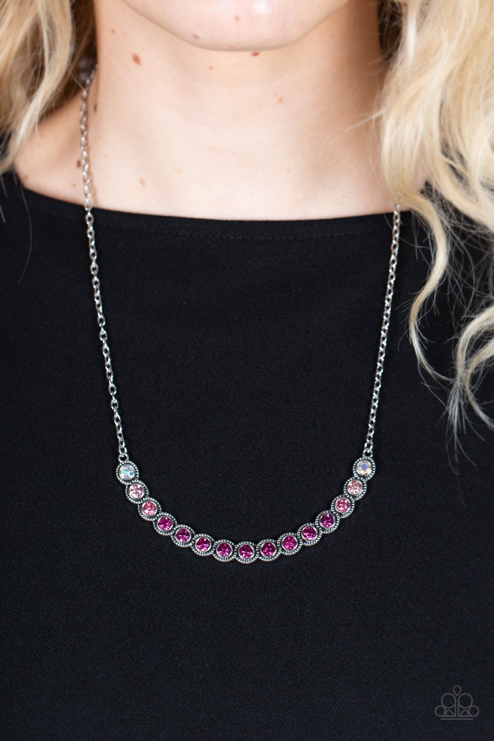 Throwing SHADES - Pink Necklace Paparazzi Accessories