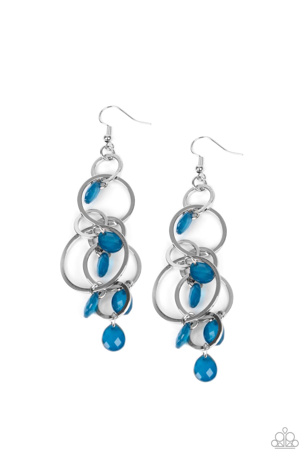 Dizzyingly Dreamy - Blue Earrings Paparazzi Accessories