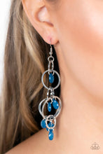 Load image into Gallery viewer, Dizzyingly Dreamy - Blue Earrings Paparazzi Accessories