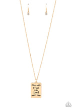 Load image into Gallery viewer, All About Trust - Gold Necklace Paparazzi Accessories