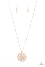 Load image into Gallery viewer, Botanical Bling - Rose Gold Necklace Paparazzi Accessories