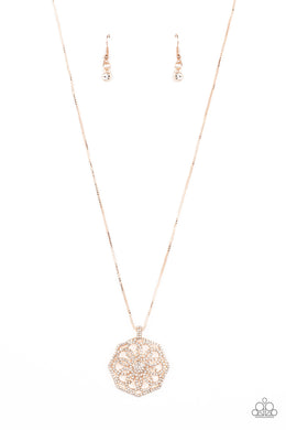 Botanical Bling - Rose Gold Necklace Paparazzi Accessories