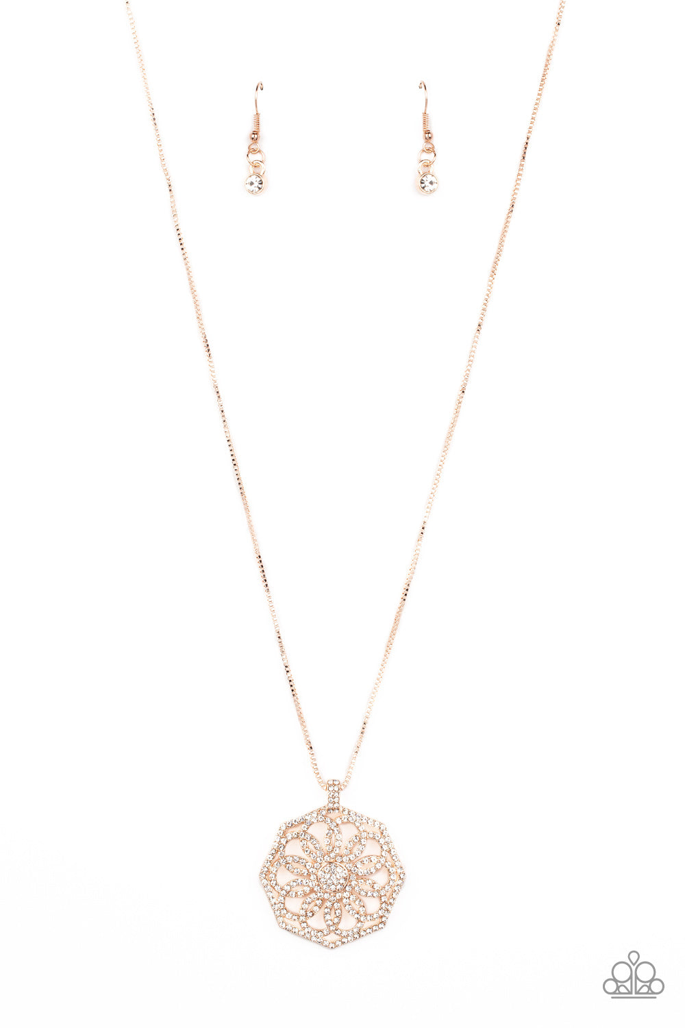 Botanical Bling - Rose Gold Necklace Paparazzi Accessories