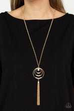 Load image into Gallery viewer, Spiraling Sparkle - Gold Necklace Paparazzi Accessories