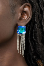 Load image into Gallery viewer, Supernova Novelty - Blue Rhinestone Post Earrings Paparazzi Accessories